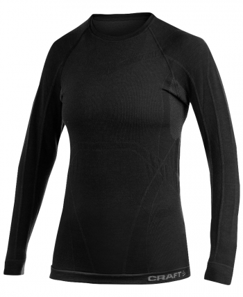 Craft Warm Wool Seamless Round Neck Woman