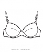 Бюстгальтер балконет Milavitsa (Мілавіца) 11618. Серія "Силует"