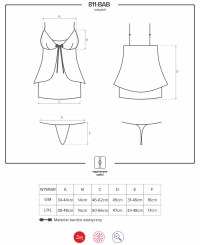 Комплект Obsessive 811-BAB-4 BABYDOLL