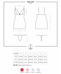 Комплект Obsessive 820-CHE-1 CHEMISE