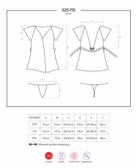 Пеньюар Obsessive 825-PEI-6 PEIGNOIR