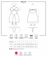 Комплект Obsessive 858-CHE-1 CHEMISE