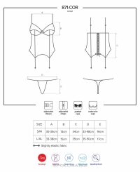 Корсет Obsessive 871-COR-2