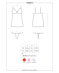 Obsessive LEATHERIA CHEMISE