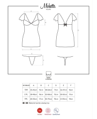 Комплект Obsessive MOKETTA CHEMISE