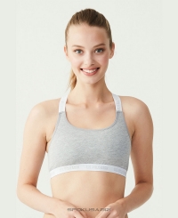 Топ U.S. Polo ASSN 66117 сірий меланж